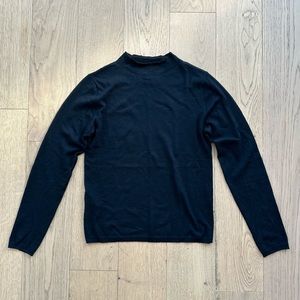 MANGO Selection High Collar Sweater in Black